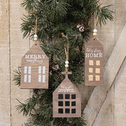 Joyful - Merry - Home Primitive House Ornaments (Set of 3)