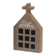 Joyful - Merry - Home Chunky Primitive House Sitter  (3 Count Assortment)