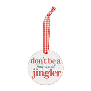Half-Assed Jingler Round Ornament with Ribbon  (3 Count Assortment)