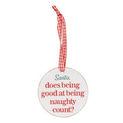 I Saw That Round Ornament with Ribbon  (3 Count Assortment)