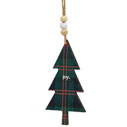 Hope - Love - Joy Plaid Christmas Tree Ornament  (3 Count Assortment)