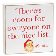 On The Nice List 3" Square Block  (3 Count Assortment)