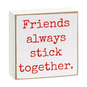 Snow One Like You 2" Square Block  (4 Count Assortment)