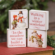 In The Meadow 2" Square Block  (4 Count Assortment)