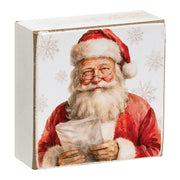 With Love From Santa 2" Square Block  (4 Count Assortment)
