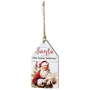 Vintage Santa Believe Wooden Tag  (3 Count Assortment)