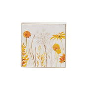 Golden Fall Wildflower 2" Blocks (Set of 2)