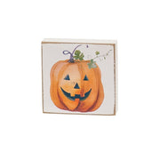 Pumpkin Everything 2" Square Block  (4 Count Assortment)
