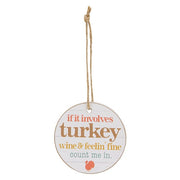 Gobble Wobble Wooden Wine Tag  (3 Count Assortment)
