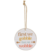 Gobble Wobble Wooden Wine Tag  (3 Count Assortment)