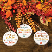 Gobble Wobble Wooden Wine Tag  (3 Count Assortment)