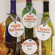 Enjoy the Booze Halloween Wine Tag  (4 Count Assortment)