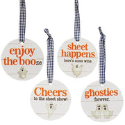 Enjoy the Booze Halloween Wine Tag  (4 Count Assortment)