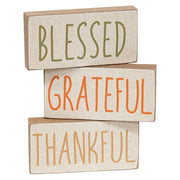 Fall Words Mini Block  (3 Count Assortment)