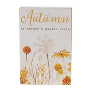 Golden Fall Wildflowers Box Signs  (2 Count Assortment)