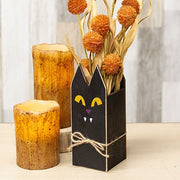 Distressed Wooden Spooky Black Cat Branch Box