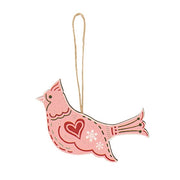 Wooden Yuletide Folklore Bird Ornaments (Set of 4)