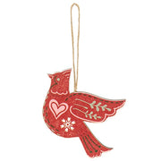 Wooden Yuletide Folklore Bird Ornaments (Set of 4)