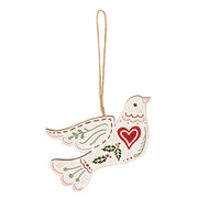 Wooden Yuletide Folklore Bird Ornaments (Set of 4)