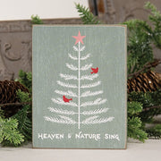 Heaven & Nature Cardinal Christmas Tree Block