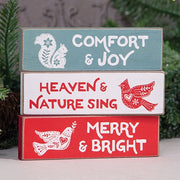 Merry & Bright Yuletide Thin Mini Block  (3 Count Assortment)