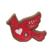 Laser Cut Snowflake Cardinal Sitter