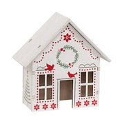 Wooden Yuletide Folklore Houses (Set of 3)