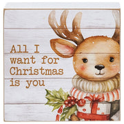 Warm & Cozy Baby Winter Animal Box Sign  (3 Count Assortment)