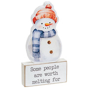 Cozy Woodland Friend Wooden Sitter & Block  (Set of 2) (3 Count Assortment)