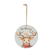 Cozy Winter Animal Round Ornament  (3 Count Assortment)