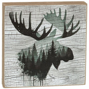 Woodland Forest Animal 4" Square Block  (3 Count Assortment)