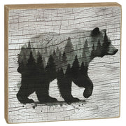 Woodland Forest Animal 4" Square Block  (3 Count Assortment)