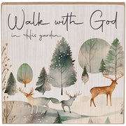 Woodland Faith Box Sign  (3 Count Assortment)