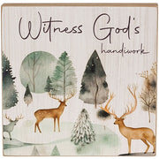 Woodland Faith Box Sign  (3 Count Assortment)