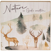 Woodland Faith Box Sign  (3 Count Assortment)