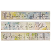 God's Creation Woodland Mini Stick  (3 Count Assortment)