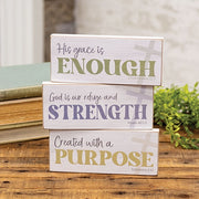 Created With A Purpose Rectangle Block  (3 Count Assortment)