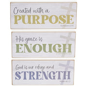 Created With A Purpose Rectangle Block  (3 Count Assortment)