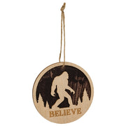 Layered Bigfoot Forest Silhouette Ornament  (3 Count Assortment)