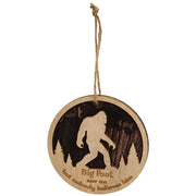 Layered Bigfoot Forest Silhouette Ornament  (3 Count Assortment)