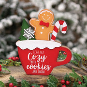 Cozy With Cookies Gingerbread Man in Mug Chunky Sitter