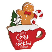 Cozy With Cookies Gingerbread Man in Mug Chunky Sitter