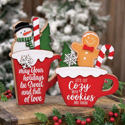 Full Of Love Chunky Winter Mug Sitter - 7.5"H