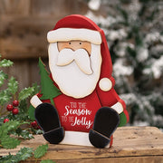 Tis the Season Chunky Santa Sitter - 8"H