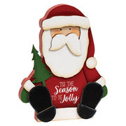 Tis the Season Chunky Santa Sitter - 8"H