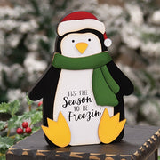 Season To Be Freezin Chunky Penguin Sitter - 7"H