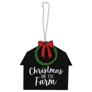 Christmas on the Farm Wooden Ornaments (Set of 6)