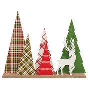 Winter Wonderland Forest Trees & Deer with Base