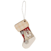 Woodland Deer & Snowflake Stocking Ornament