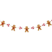 Wooden Merry Gingerbread & Peppermint Garland